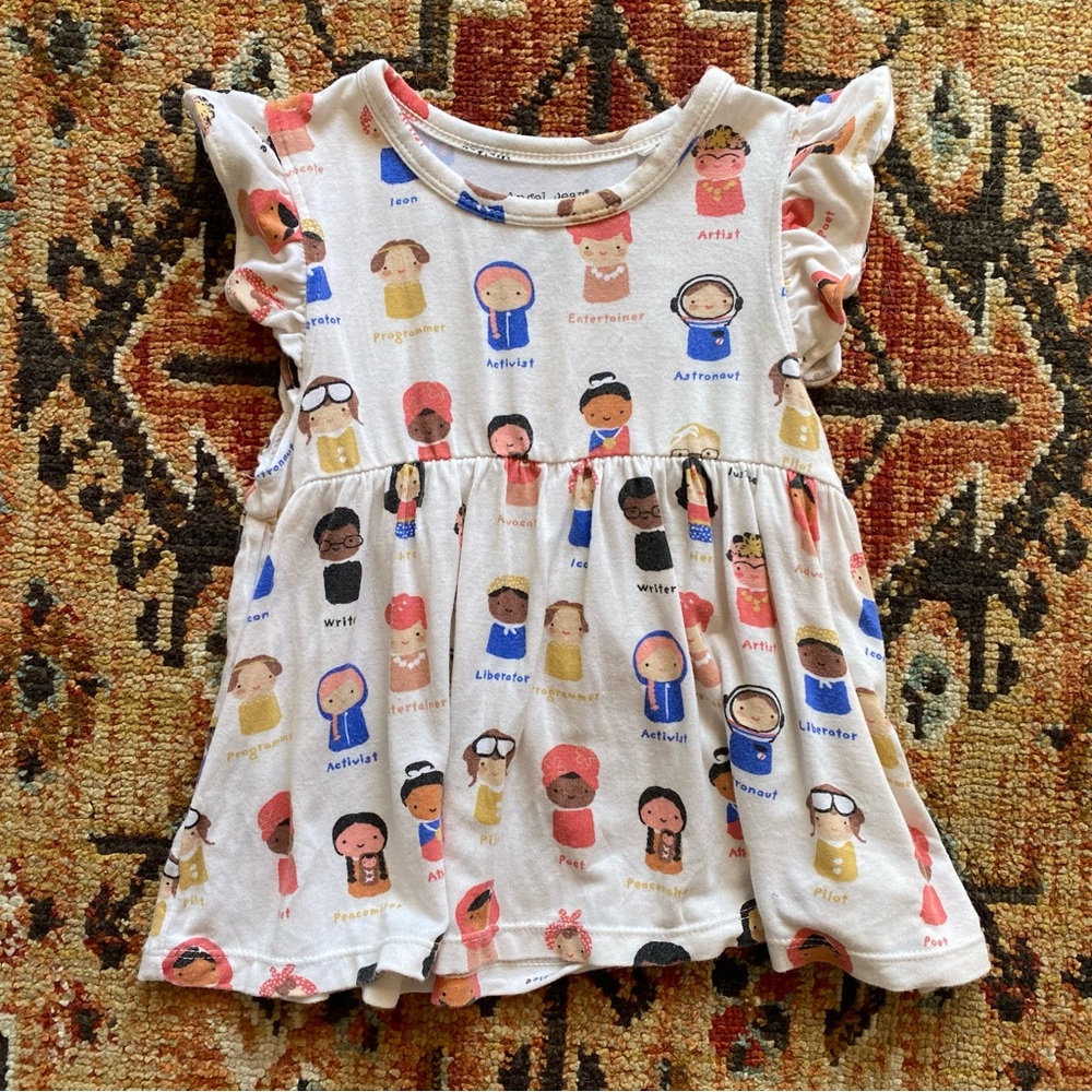 Angel Dear Feminist bamboo Swing Top, 2T